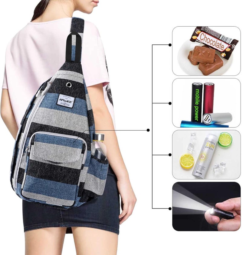 HAWEE Backpack Sling for Women Anti-Water Crossbody Bag Inclined Adjustable Pack | Casual, Adjustable Strap, Water Repellent, for Travel/Sport - Image 3